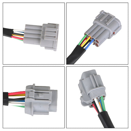 Findmall Headlight Conversion Adapters Wiring Harness Replacement for 2003-2005 350z HID Wiring 8 to Headlight 6