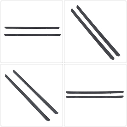 Findmall Inner & Outer Window Belt Sweep Kit for 1982-1993 Chevrolet S10 Pickup, 4-Piece