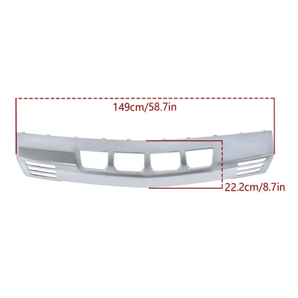 Findmall Front Bumper Lower Valance Skid Plate Chrome Plastic for 2022‑2023 Chevrolet Silverado 1500 Front, Replaces 84878992