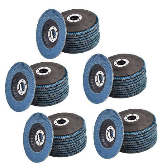 findmall 50 Pcs Flap Discs 4-1/2 x 7/8 Inch 60 Grits Zirconia Grinding Wheel Abrasive Sanding Disc Grinder disc