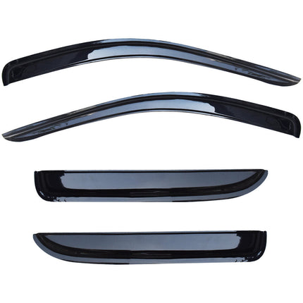 Findmall Side Window Deflectors Visor Vent Rain Guard Replacement for 2002-2009 Ram Quad Cab
