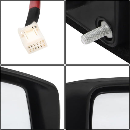 Findmall Power Heated Turn Signal Side Mirror Replacement for Sentra 2013-2019 Replacement for NI1321237 7-Pin Connector Right Side w/Signal Light