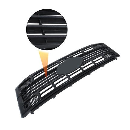 Findmall Front Grille Upper Plastic Glossy Black Replacement for F250 XL XLT 2023-2024 PC3B8200AD