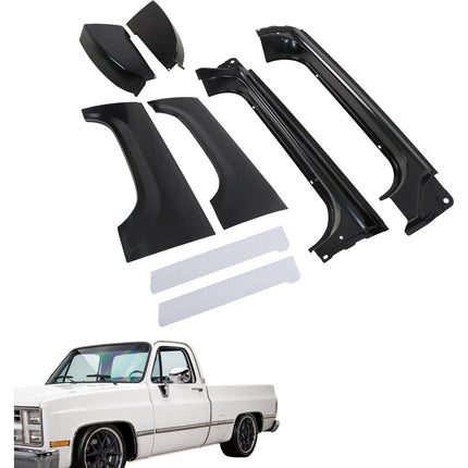 Findmall 8-Piece Rocker Panel Cab Corner and Wheel Arch Repair Kit for 1973-1987 Chevrolet GMC C/K Standard Cab