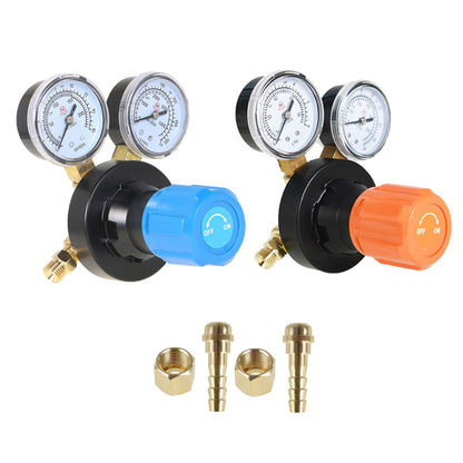 findmall Oxygen CGA 540 and Propane CGA 510 Propylene Regulators for Welding Gas Gauge