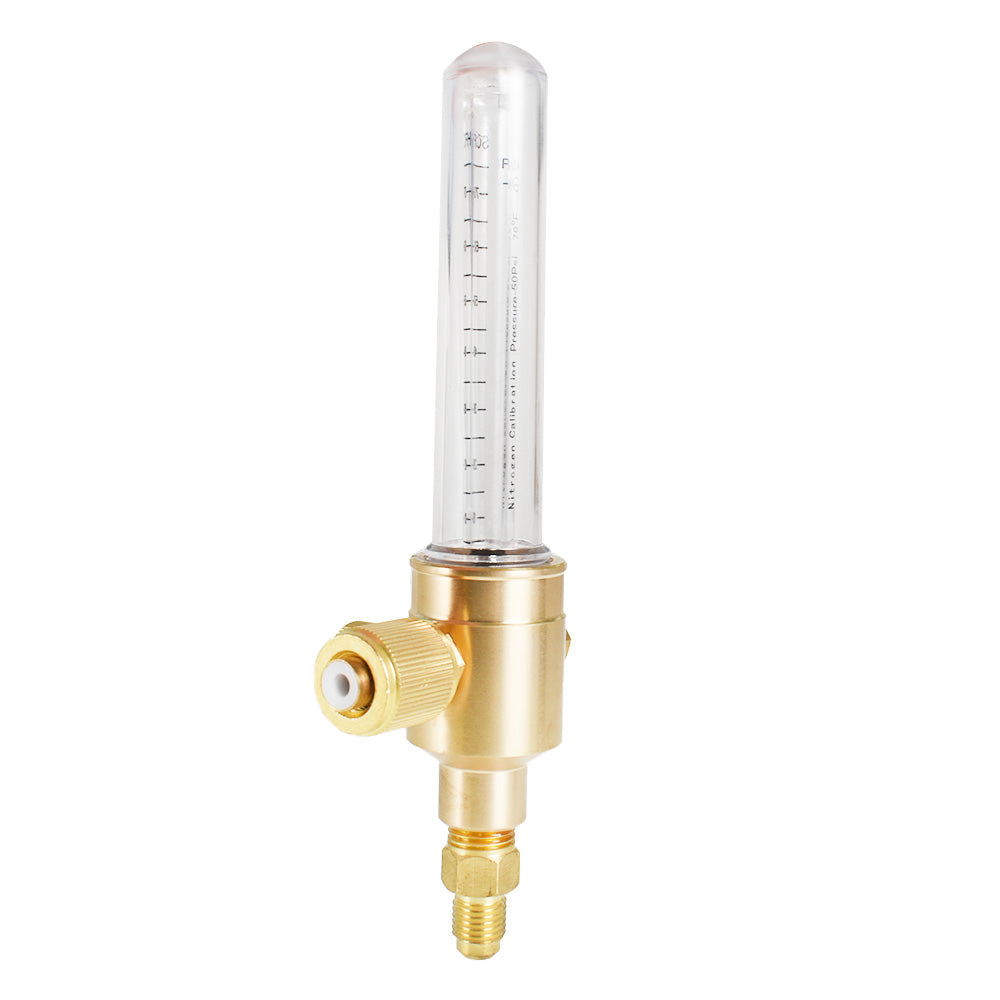 findmall Nitrogen Flow Meter Max inlet Pressure 50 PSIG Brass Body Construction