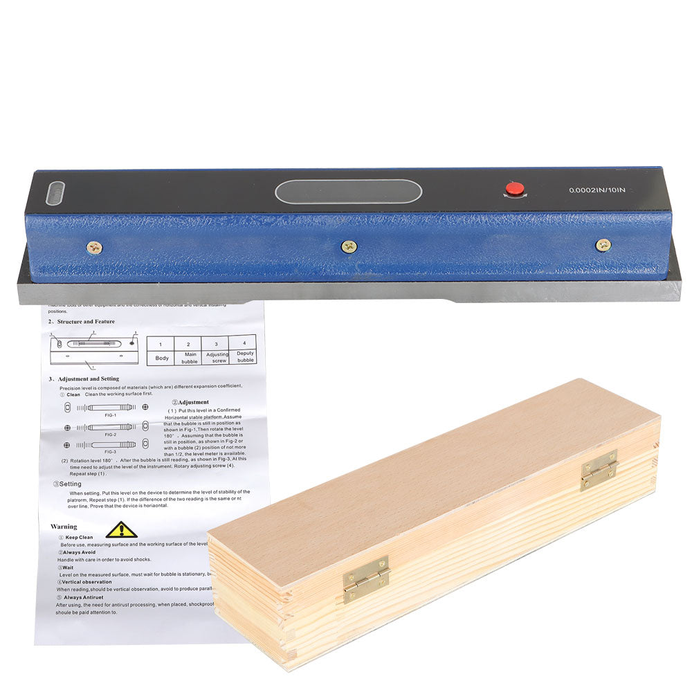 Findmall 12 Inch 300mm Shaft Balance Level Precision Level For Machinist Tool