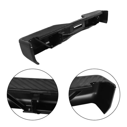 Findmall Black Rear Step Bumper for 2004-2015 Nissan Titan, NI1103110