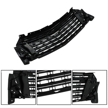 Findmall Black Front Center Grille with Chrome Trim Replacement for Traverse 2022-2023