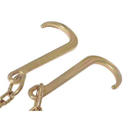findmall 5/16 X 2 G70 Tow Chain J-Hooks V-Chain Replacement for Flatbed Truck Rollback Wrecker