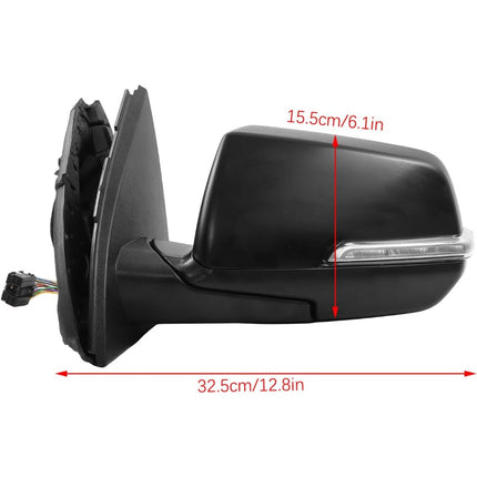Left Side Side Power Heated Rearview Mirror 15-Wire Connector Replacement for Acadia AT4 SLT DENALI 2020 2021 2022 2023 2024 Replacement for 84443079-PFM
