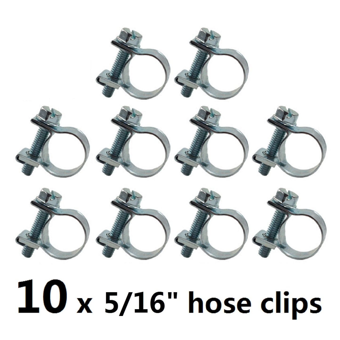 findmall 10PCS 5/16 Inch (13-15 mm) Injection Hose CLAMP/AUTO Fuel Clamps