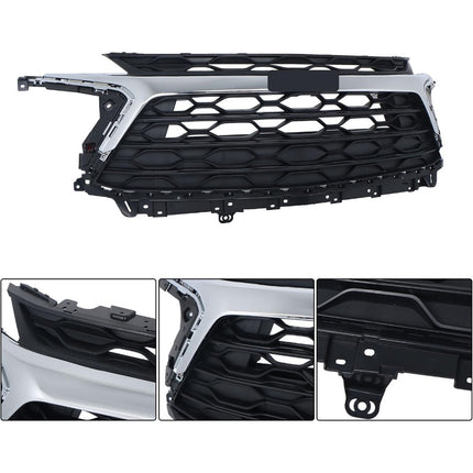 Findmall Silver and Black Front Upper Bumper Grille Replacement for Blazer LT 2023-2024