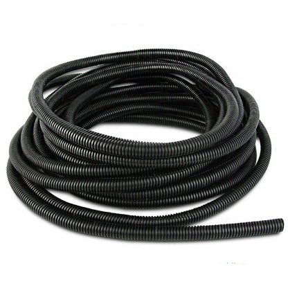 findmall Wire Harness Wrap Cover Sleeve Conduit Wire Conduit Corrugated Tube Conduit PP Polyethylene Tubing Flexible Hose Cover Auto Home Marine (10ft-1")