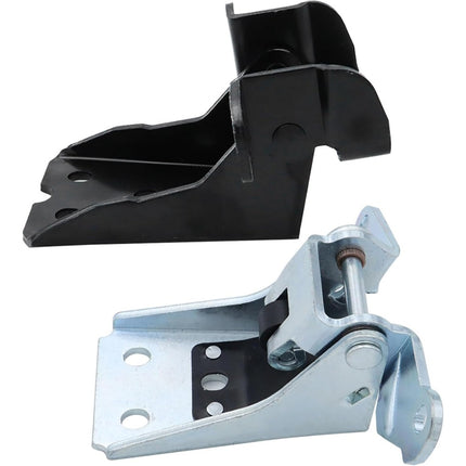 2-Pack Left Right Door Hinge Upper Lower Set for 1980-1996 Bronco F150 F250 - Steel, Standard, Unfinished