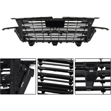Findmall Silver Chrome Front Upper Grille with Camera Hole Replacement for Escalade and Escalade ESV 2021-2023