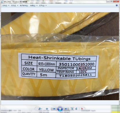 eTekGo X-Tube Heat Shrink Wrap Tubing 39"&64" Lengths for Rod Grips-5 Color 14 Sizes (Yellow, Diamter：35mm; Length：39")