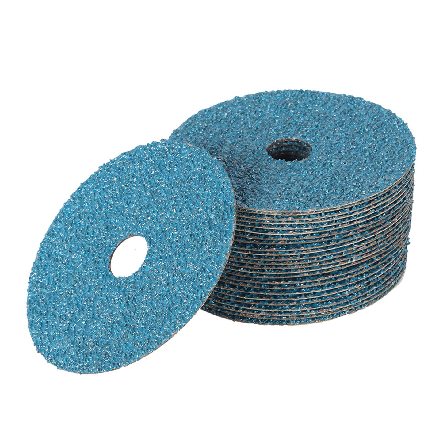 findmall Abrasives 25Pcs Fiber Disc 5 Inch Zirconia Resin Fiber Grinding and Sanding Discs 7/8 Inch Center Hole 24 Grit