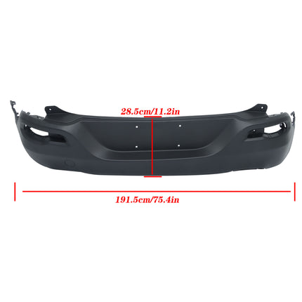 Findmall Rear Lower Bumper Cover for 2014-2018 Jeep Cherokee, Primed