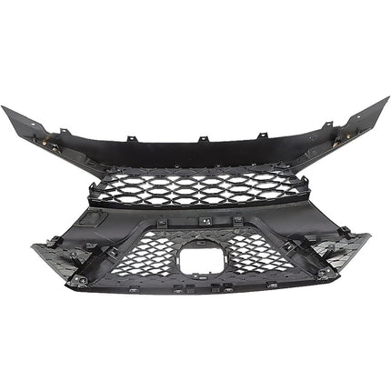 Findmall Front Upper Grille for 2019-2021 Nissan Maxima, Black with Chrome Trim