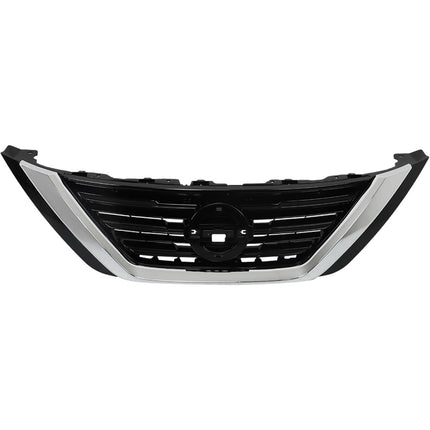 Findmall Front Upper Grille for 2016-2018 Nissan Altima, Black with Chrome Trim