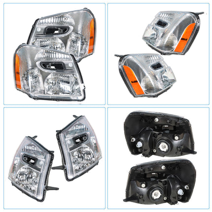Findmall Headlight Headlamp Assembly Halogen Replacement for Equinox 2005 2006 2007 2008 2009 Driver Side Left LH Passenger Side Right RH Replacement for GM2503254 GM2502254