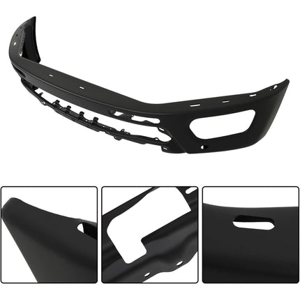 Findmall Black Steel Front Bumper with Parking Sensor Holes Replacement for 2019‑2023 Ford Ranger
