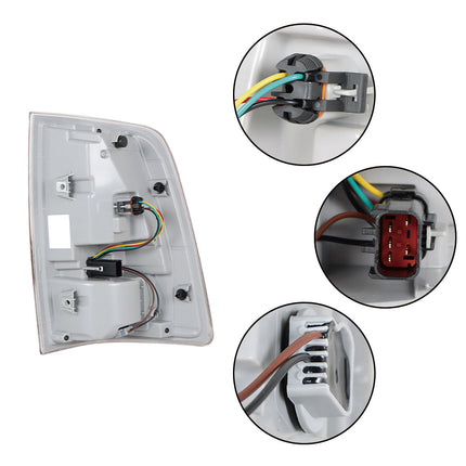 Findmall Tail Light Assembly for 2013‑2018 Dodge RAM 1500 2500 3500 Rear Left Driver Side Electric Plated Frame with Bulbs, Replaces 68093079AC