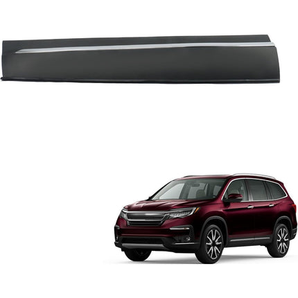 Findmall Front Left Lower Door Molding for 2019-2022 Honda Pilot, Black with Chrome Trim