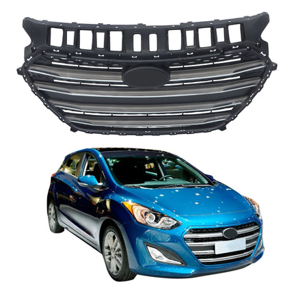 Findmall Front Bumper Grille Black Replacement for Elantra GT 2016 86350-A5800