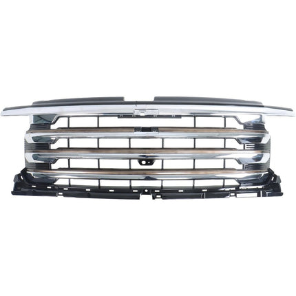 Findmall Chrome Front Upper Grille Molding Trim Replacement for Silverado 1500 High Country 2022-2024 84884955