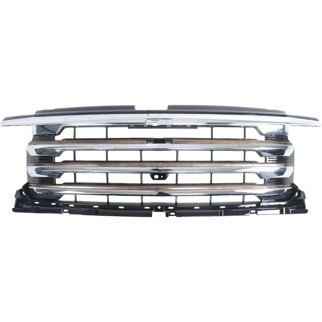 Findmall Chrome Front Upper Grille Molding Trim Replacement for Silverado 1500 High Country 2022-2024 84884955