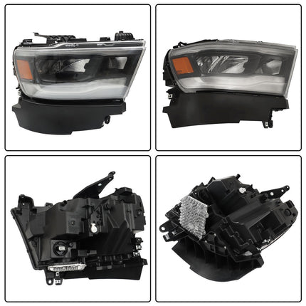 Findmall Headlight Assembly w/DRL Replacement for RAM 1500 Right RH