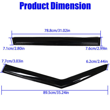 Findmall Side Window Visor Vent Rain Guard Deflector Replacement for 2008-2013 Kia Soul