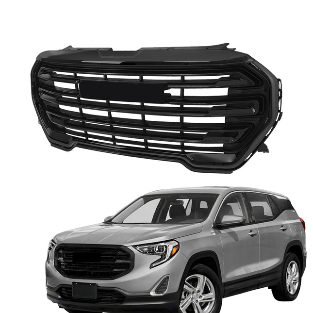 Findmall Glossy Black Mesh Front Bumper Grille with Glossy Black Trim Replacement for Terrain SLE and SLT 2022-2023