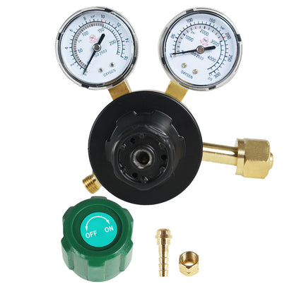 findmall Oxygen Regulator Welding Gas Gauges CGA540 Max Inlet Pressure 3000 PSI