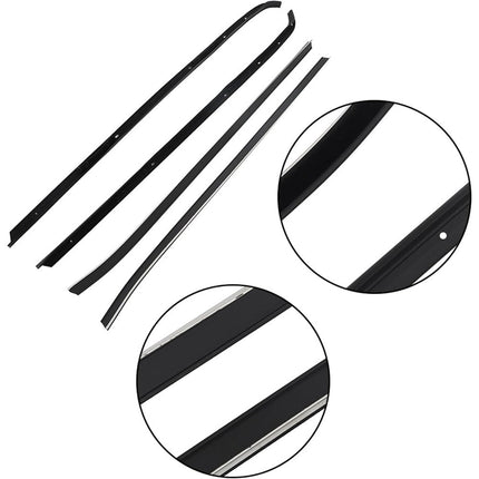 Findmall Rubber Window Weatherstrip Kit for 1970-1981 Camaro & Firebird, 4-Piece