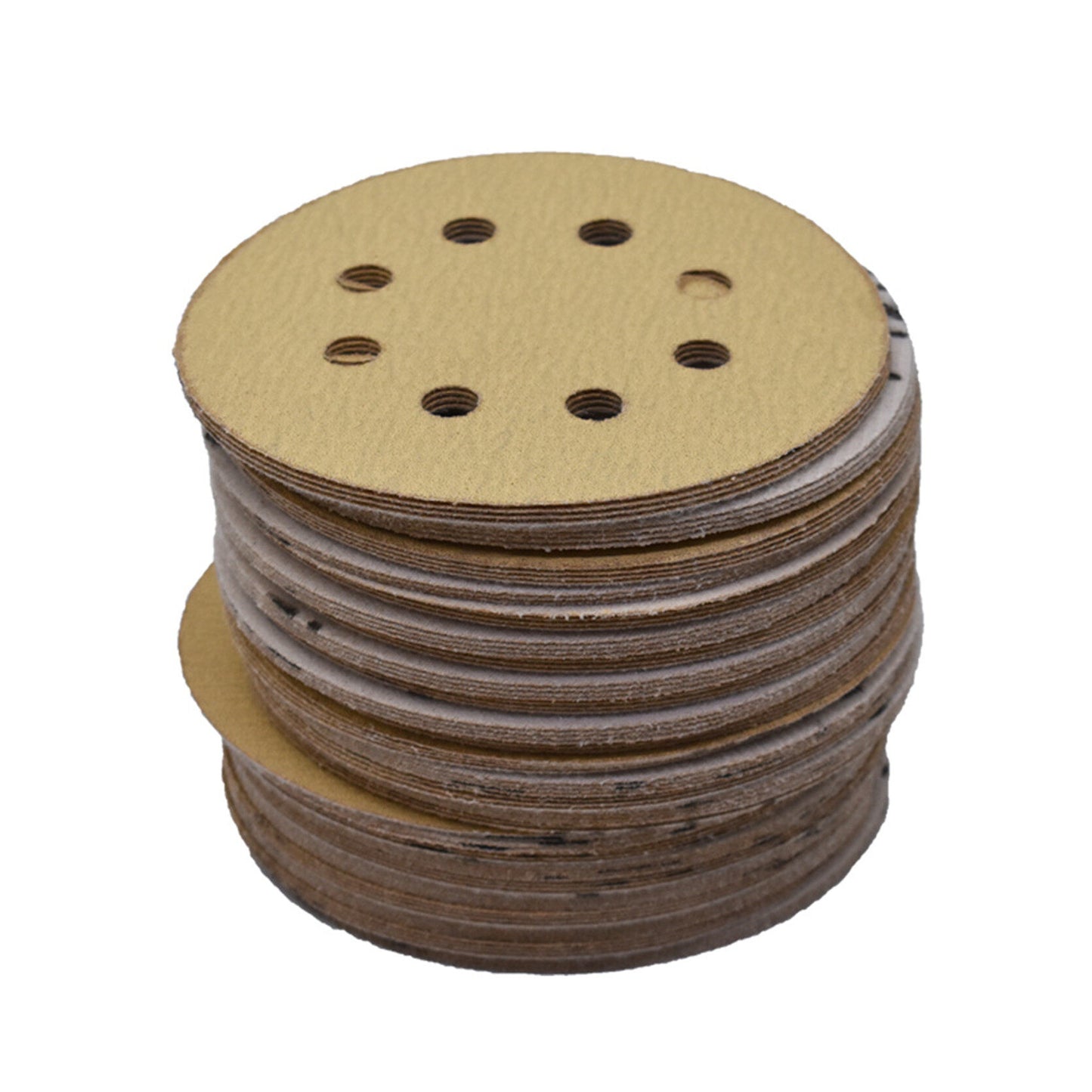 findmall 100PCS 5 Inch 8 Holes Hook and Loop Sanding Discs 120 Grit Sandpaper for Sanding Grinder Polishing Accessories