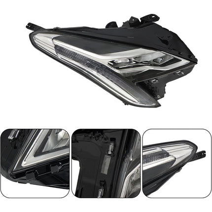 Findmall Passenger Side Headlights Assembly with DRL Replacement for XTS 2018 2019 Housing Black Lamp RH 1PC 84469440 GM2503480