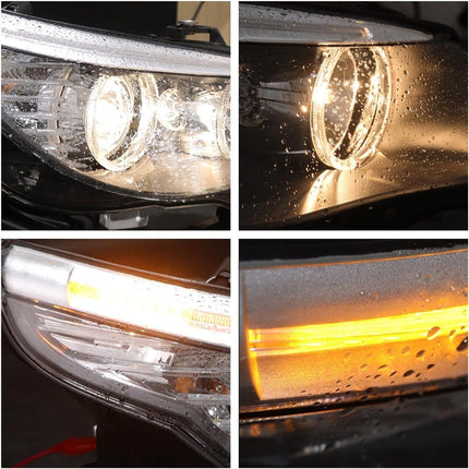 Findmall Headlight Assembly Pair Replacement for 528i 2008-2010
