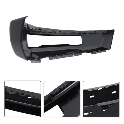 Findmall Black Steel Front Bumper Face Bar without Fog Light Holes Replacement for 2017-2019 Ford F-250 and F-350 Super Duty, HC3Z-17757-AB, FO1002440