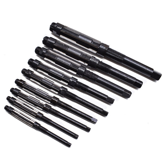 findmall 9 Set High Speed Steel Adjustable Hand Reamers 15/32 Inch to 1-5/32 Inch Fit for Drilling Machine and Other Machine