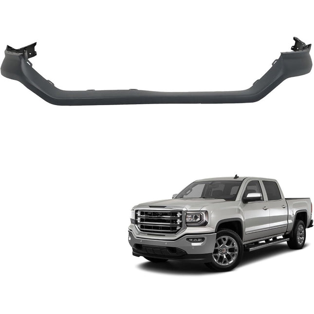 Findmall Primed Front Upper Bumper Cover Replacement for 2016-2018 GMC Sierra 1500, GM1014117