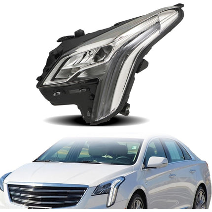 Findmall Driver Side Headlights Assembly with DRL Replacement for XTS 2018 2019 Housing Chrome Lamp LH 1PC 84469439 GM2502480