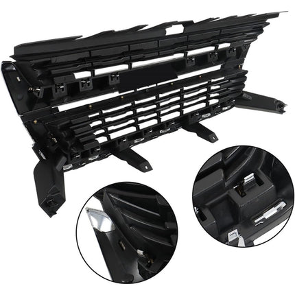 Findmall Black and Chrome Front Upper Bumper Grille Replacement for Colorado 2015-2020