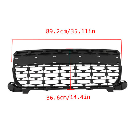 Findmall Front Bumpe Grille Matte Black Grill Assembly Replacement for 2022 2023 Maverick