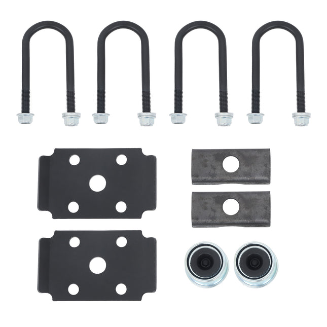 Findmall 2,000 lb Trailer Axle with U-Bolt Kit, 4 on 4 in, 57 in Hub Face