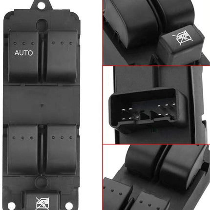 Findmall Window Switch Drive Side Front Left 5 Button Replacement for 2004-2009 Mazda 3 BN8F-66-350A