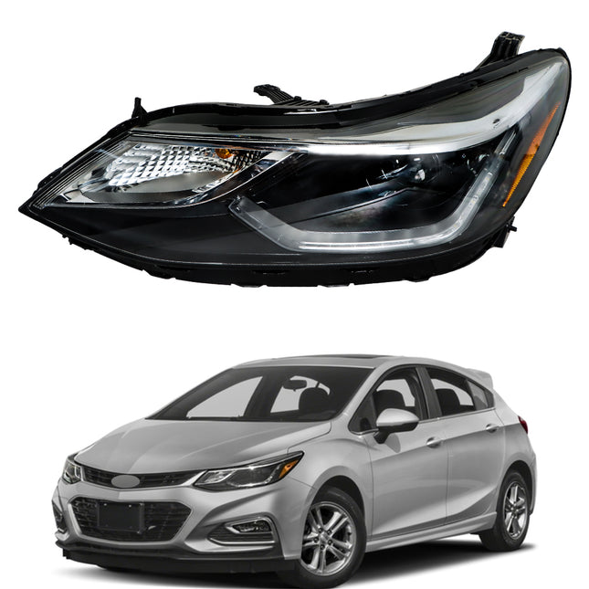 Findmall Headlight Headlamp Assembly Driver Side Left LH Replacement for Cruze 2016 2017 2018 2019 Replacement for GM2502429 84106694