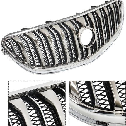 Findmall Chrome Front Bumper Grille Replacement for Enclave 2013-2017